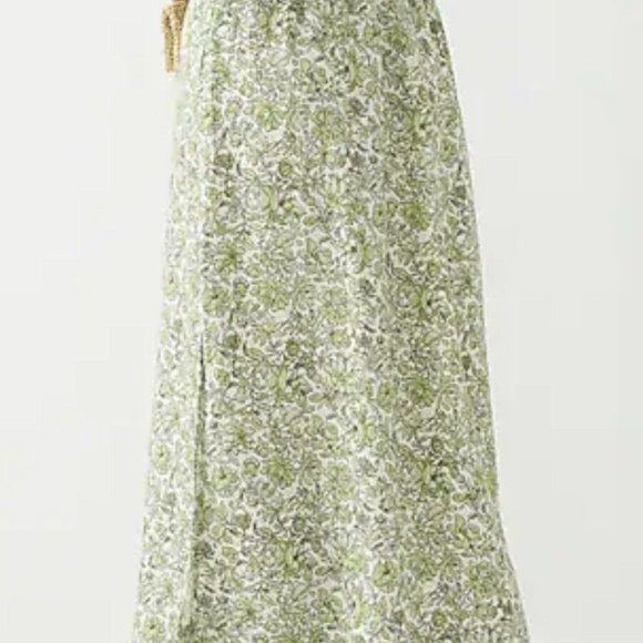 J. Crew Green Floral Maxi Skirt - Picture 4 of 10